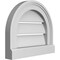 Ekena Millwork Round Top Surface Mount PVC Gable Vent: Functional, w/ 2"W x 2"P Brickmould Sill Frame, 14"W x 12"H GVPRT14X1203SF - alternate 5